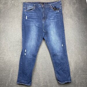 RISEN Los Angeles Women's Size 3XL Blue‎ Distressed Denim Jeans